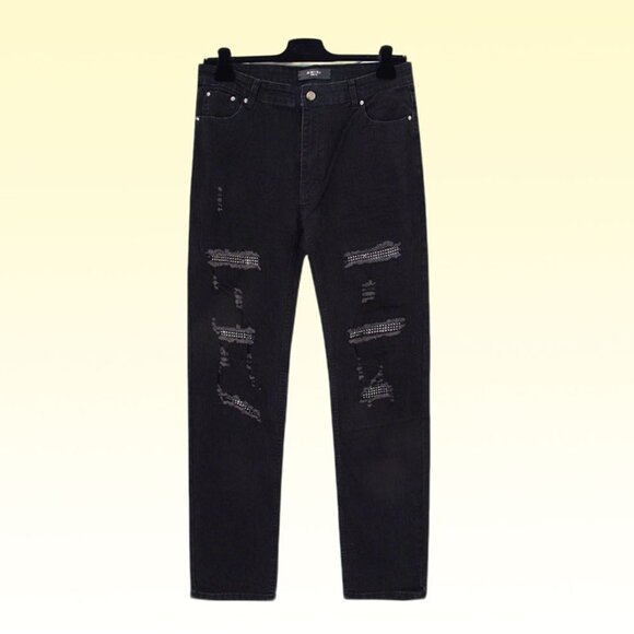 Amiri Black Diamond Slim Fit Jeans
